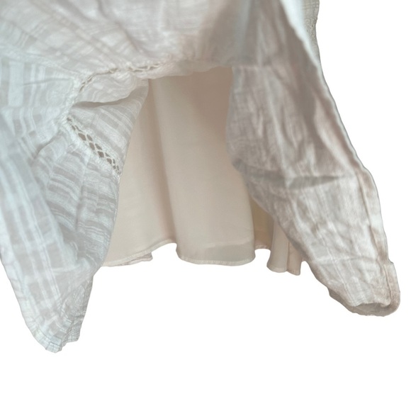 Knox‎ Rose Women's Short Sleeve Tire Neck White Boho Midi Dress Size S - Picture 4 of 11